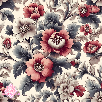 Velvet Baroque Collection LARGE Print - Section 2 - 12" x 12" Sheet image 8