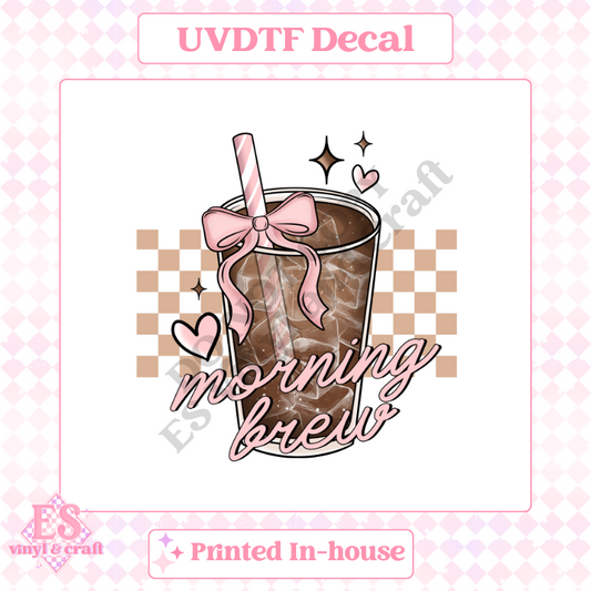 Morning Brew Girly - UV-DTF Decal Transfer image 0