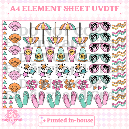 Summer Ready - UVDTF (A4 Sheet) 210mm x 300mm image 0