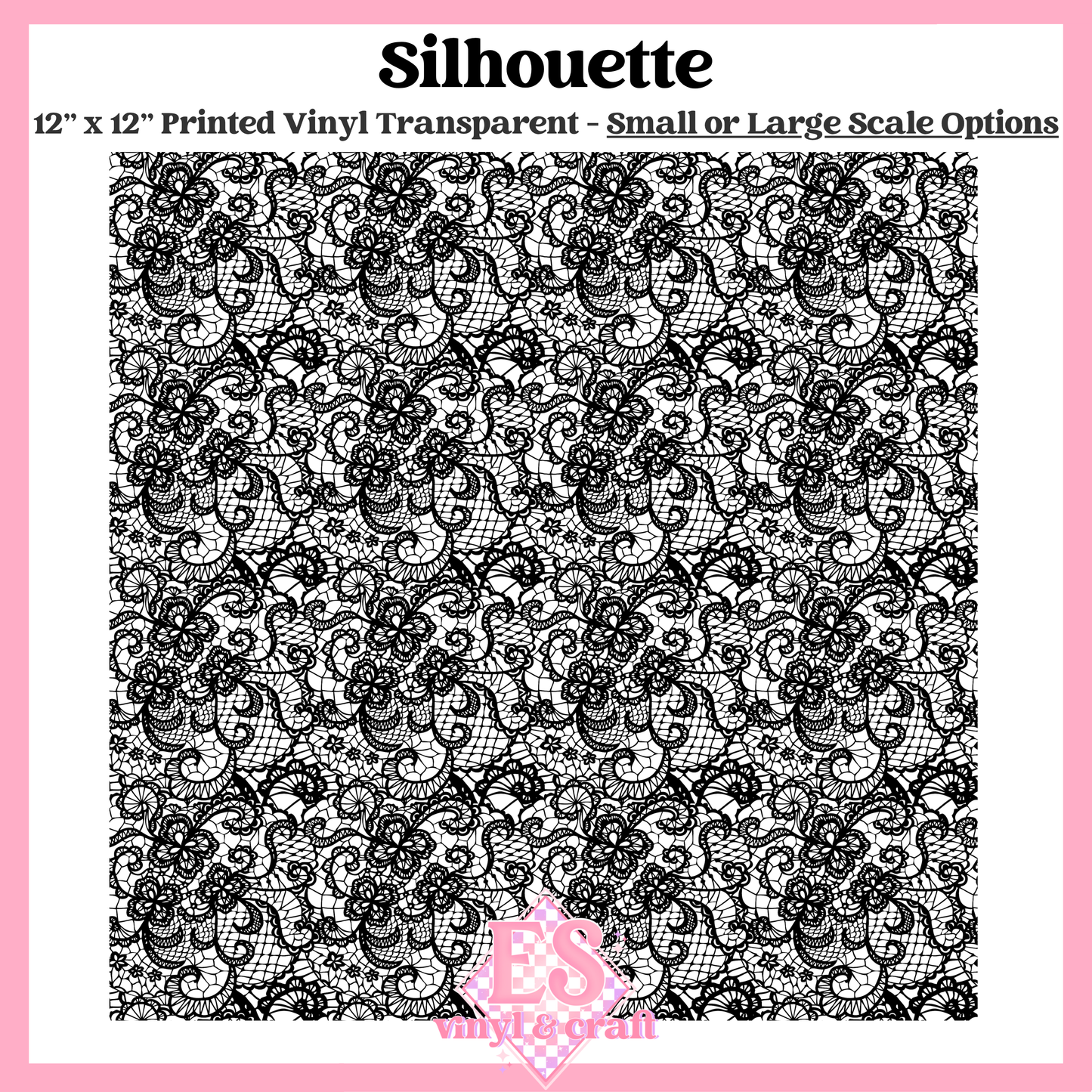 Silhouette Transparent - Small or Large Scale Options - 12" x 12" Sheet image 0