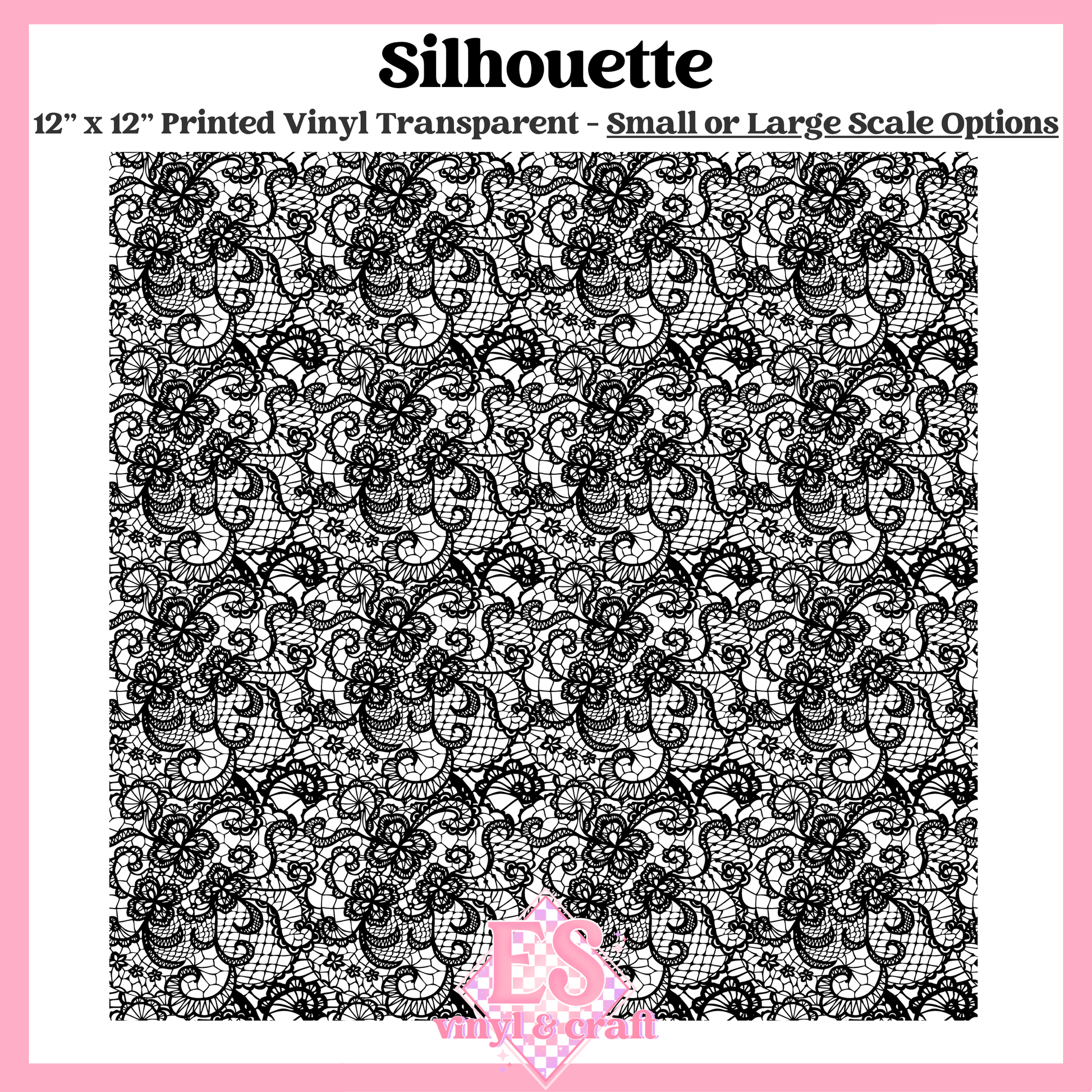 Silhouette Transparent - Small or Large Scale Options - 12" x 12" Sheet image 0
