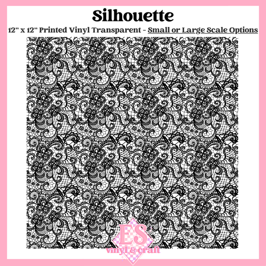 Silhouette Transparent - Small or Large Scale Options - 12" x 12" Sheet image 0