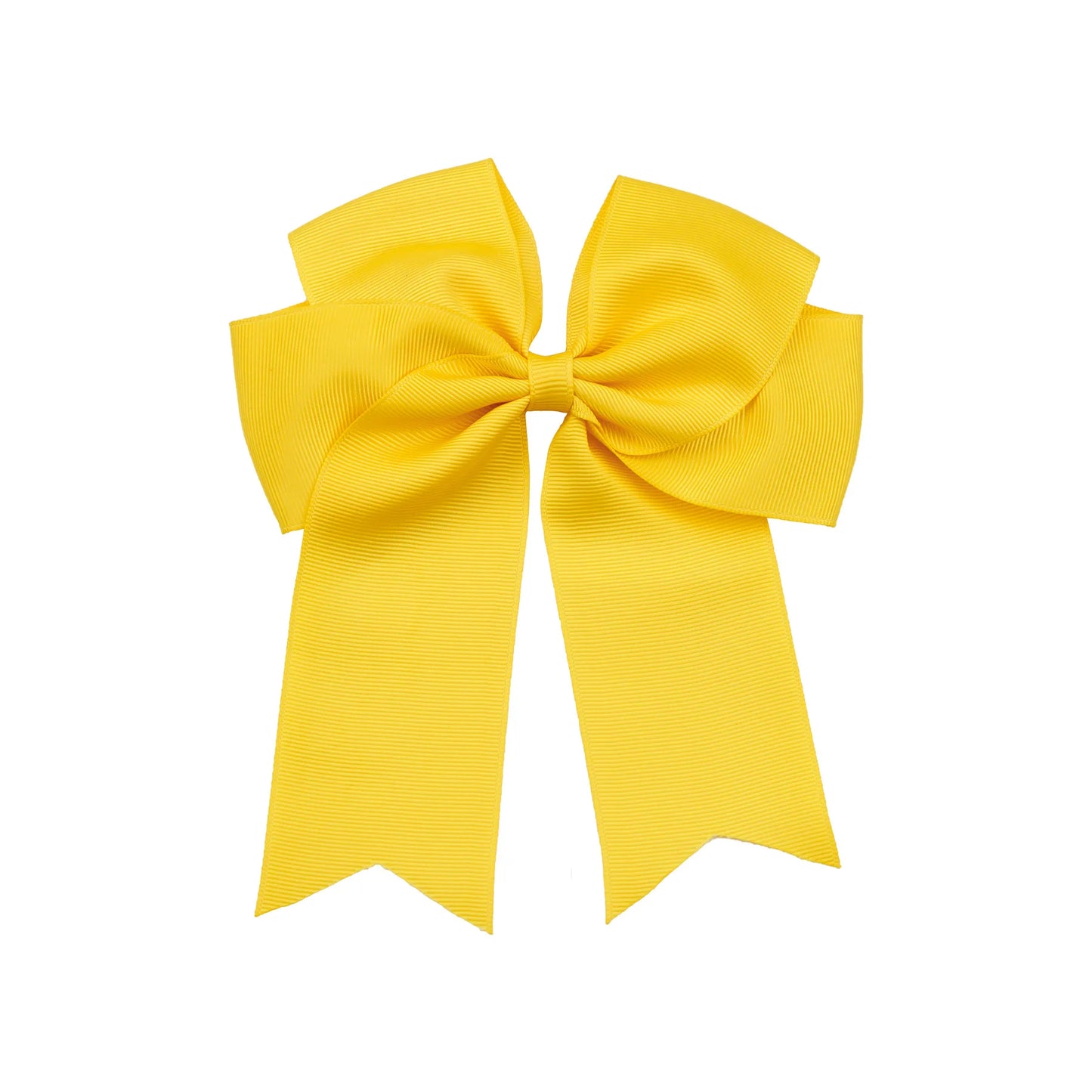 Dovetail Hair Bow Clip 6" - Lemon image 0