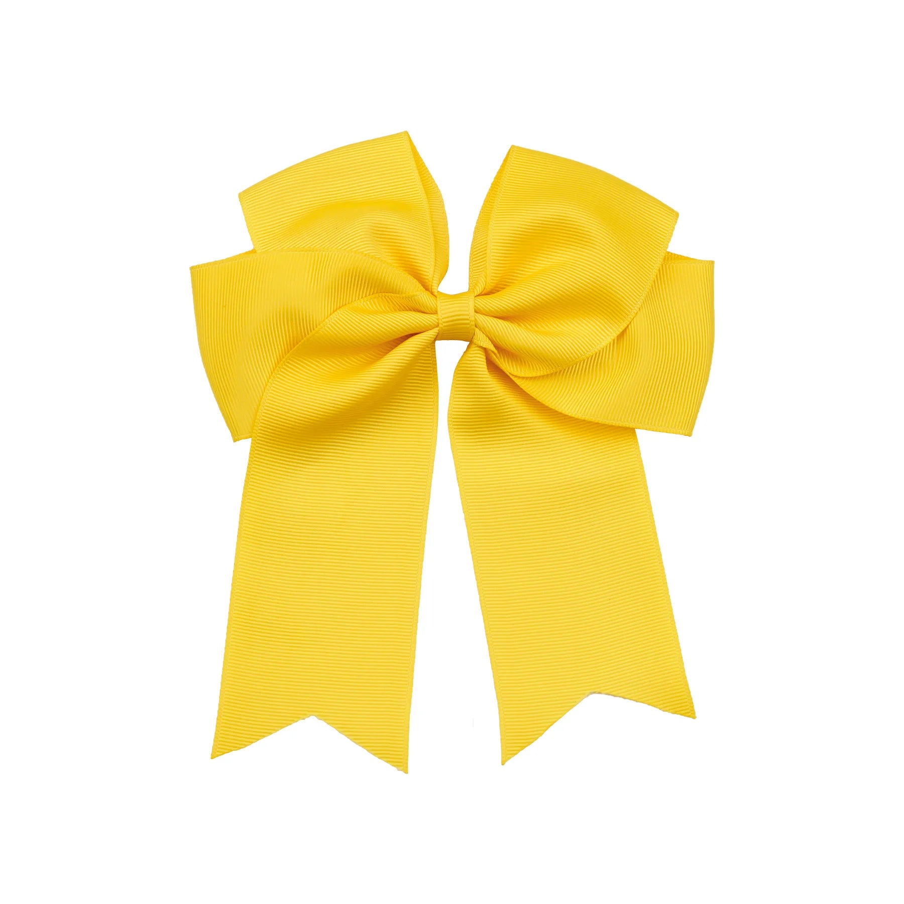 Dovetail Hair Bow Clip 6" - Lemon image 0