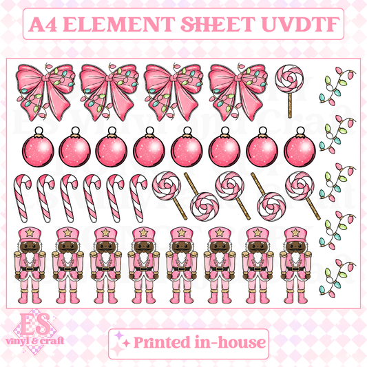 Pink Nutcracker 1 - UVDTF (A4 Sheet) 210mm x 300mm image 0