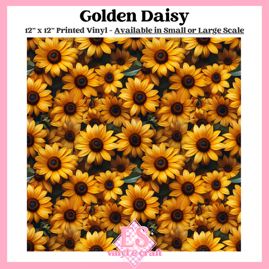 Golden Daisy - Small or Large Scale Options - 12" x 12" Sheet image 0