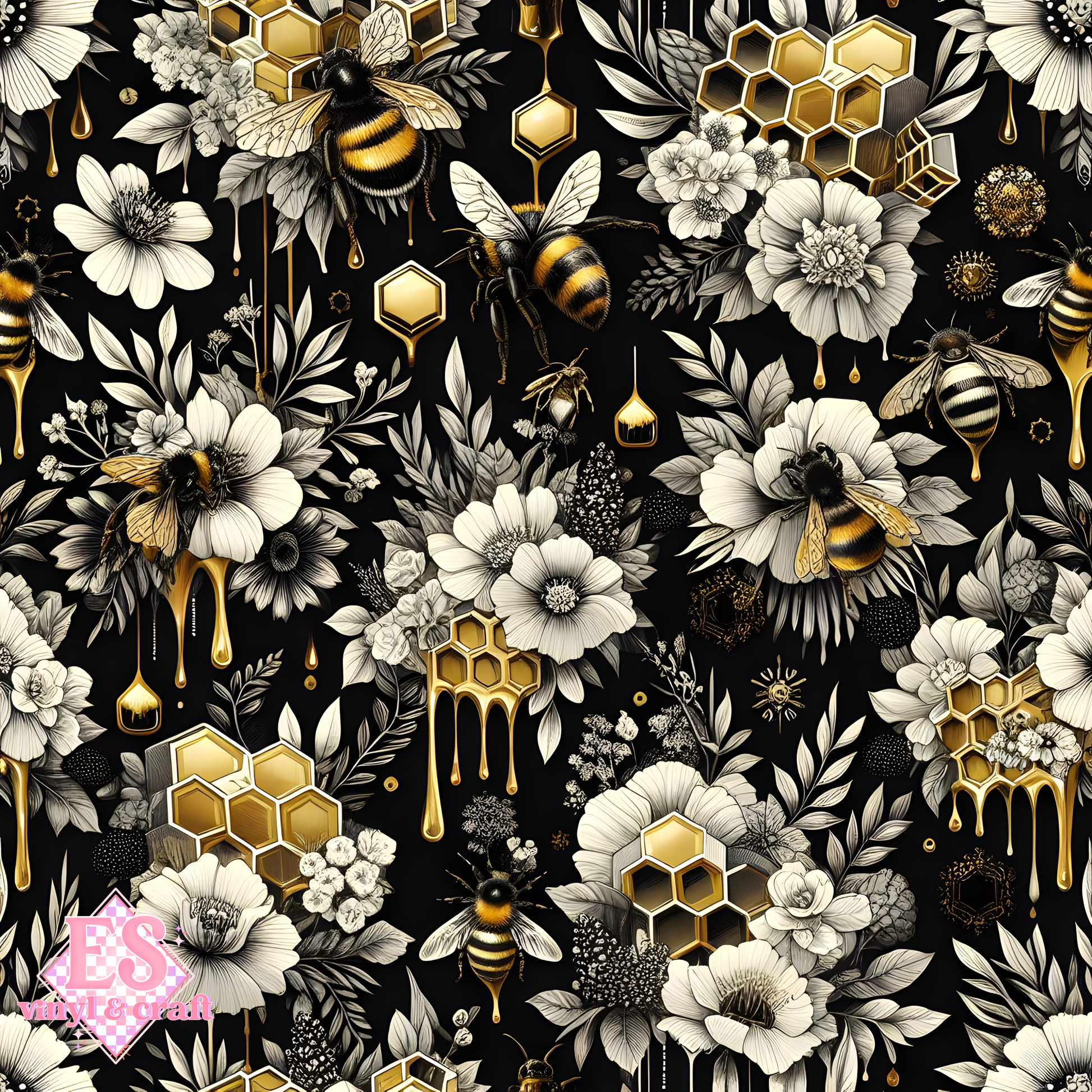 The Gilded Hive Collection - Section 1 - 12" x 12" Sheet image 3