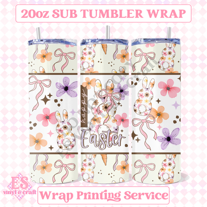 Happy Easter - Full 20oz Tumbler Sublimation Print image 0