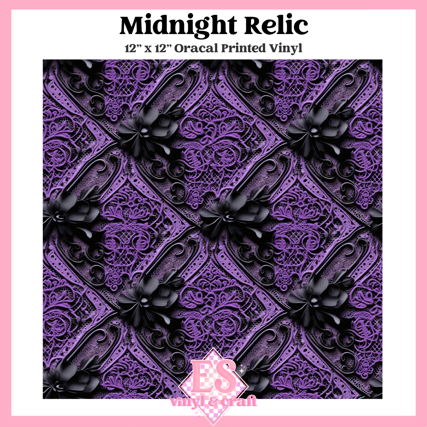 Obsidian Amethyst Collection - 12" x 12" Sheet (12 Different Designs) image 1
