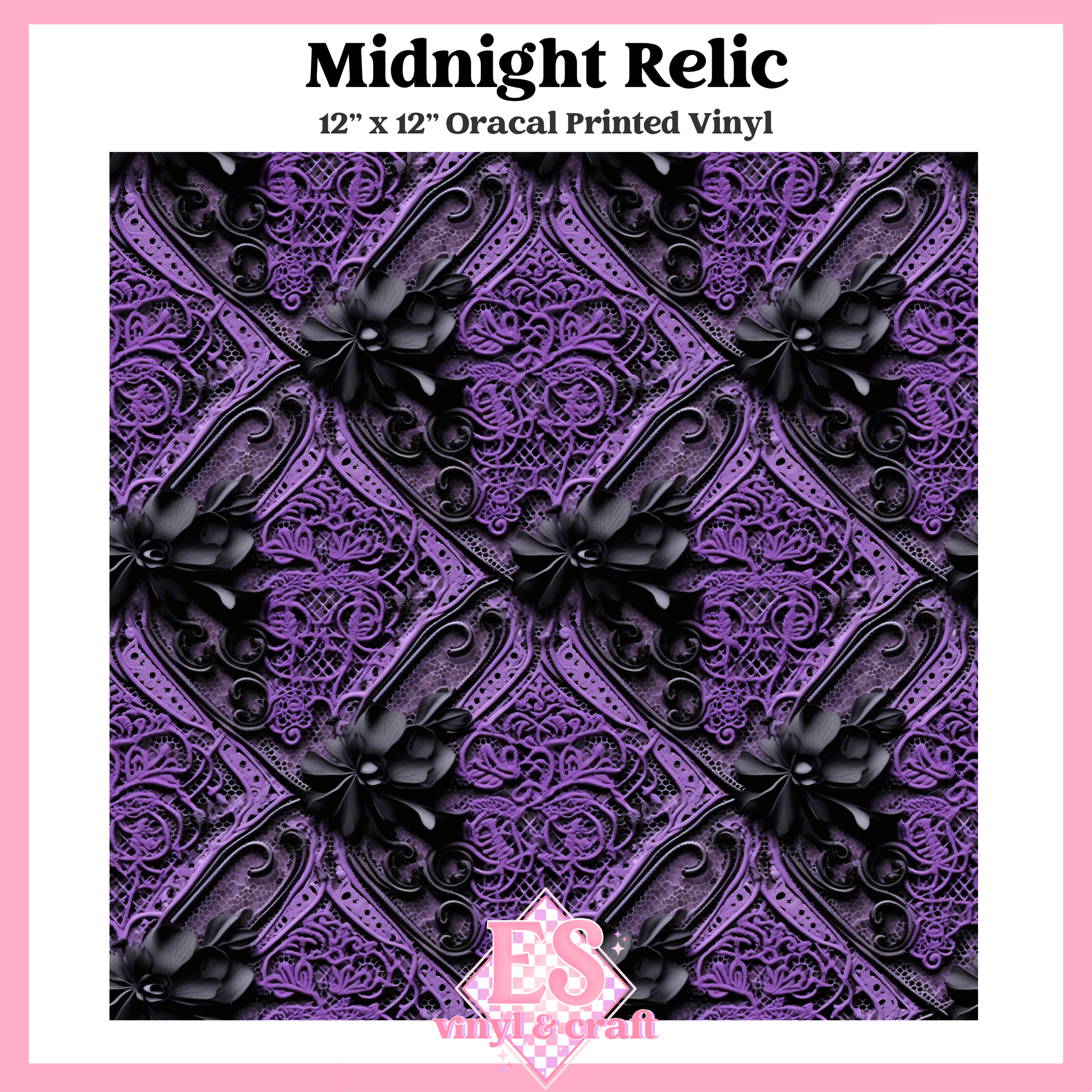 Obsidian Amethyst Collection - 12" x 12" Sheet (12 Different Designs) image 1
