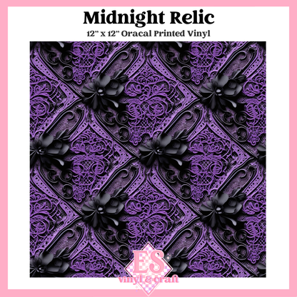 Obsidian Amethyst Collection - 12" x 12" Sheet (12 Different Designs) image 1