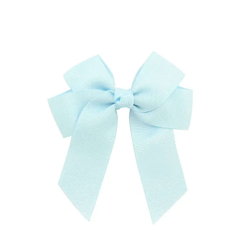 Hair Bow Clip 4" - Baby Blue image 0