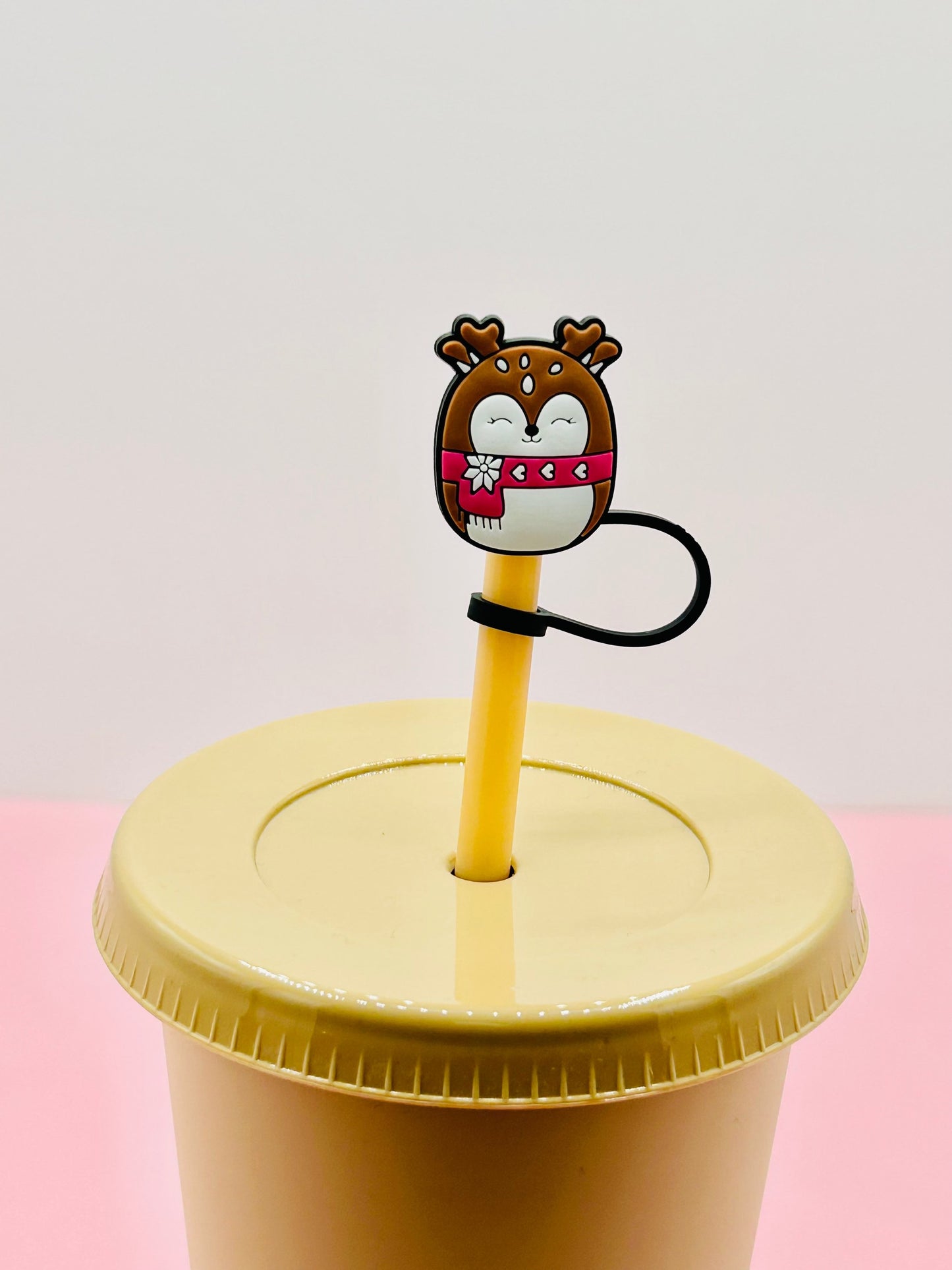 Straw Topper - Reindeer Squish image 0
