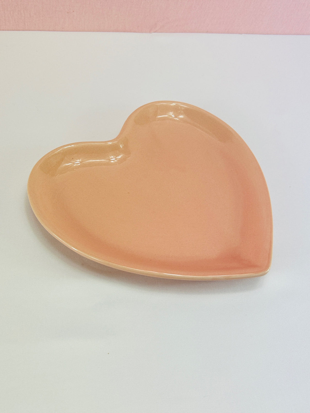 Pink Ceramic Heart Plate image 1