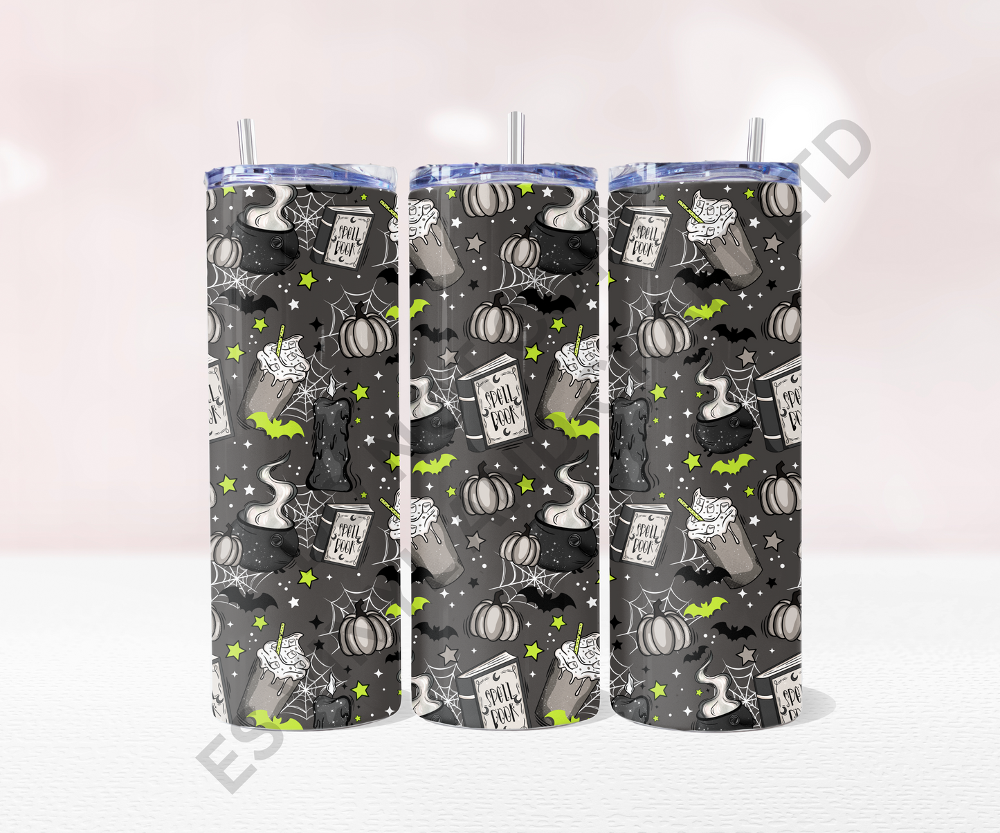 Witches Need Coffee - Full 20oz Tumbler Sublimation Ready Print image 0