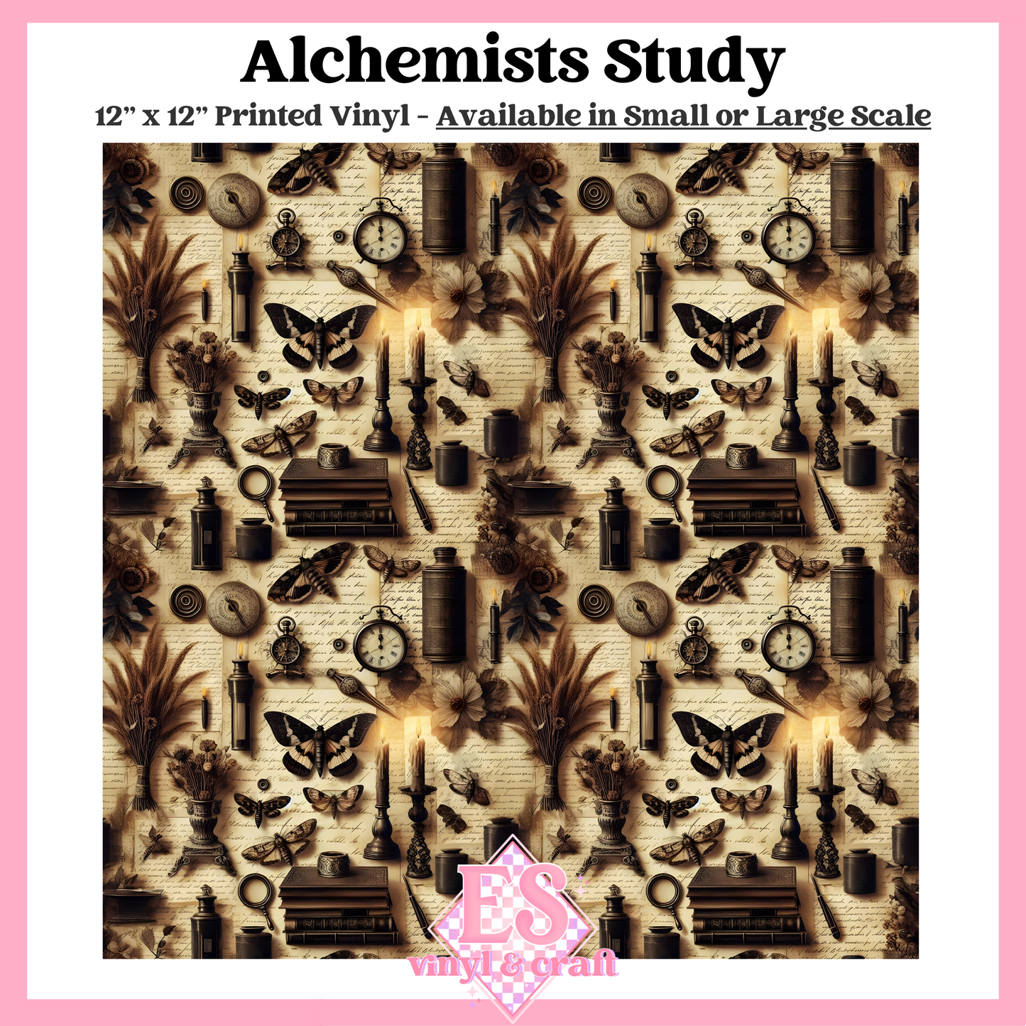 Alchemists Study - Small or Large Scale Options - 12" x 12" Sheet image 0