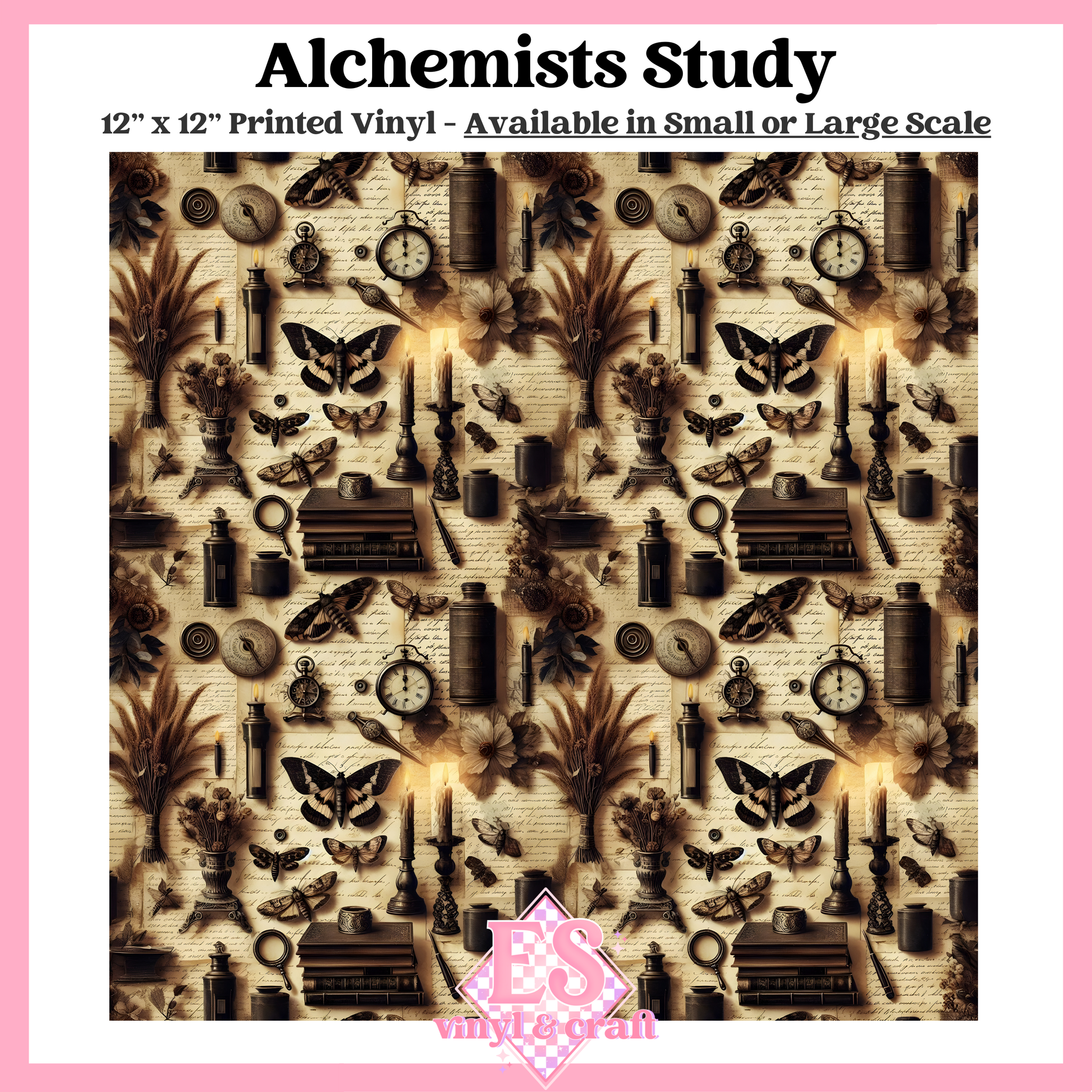 Alchemists Study - Small or Large Scale Options - 12" x 12" Sheet image 0