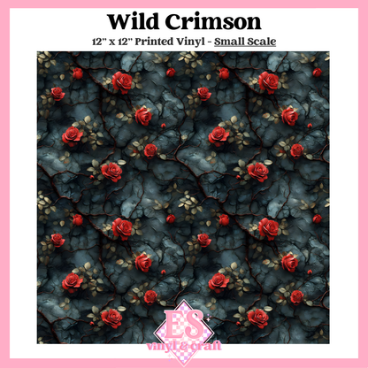 Wild Crimson - Small or Large Scale Options - 12" x 12" Sheet image 1