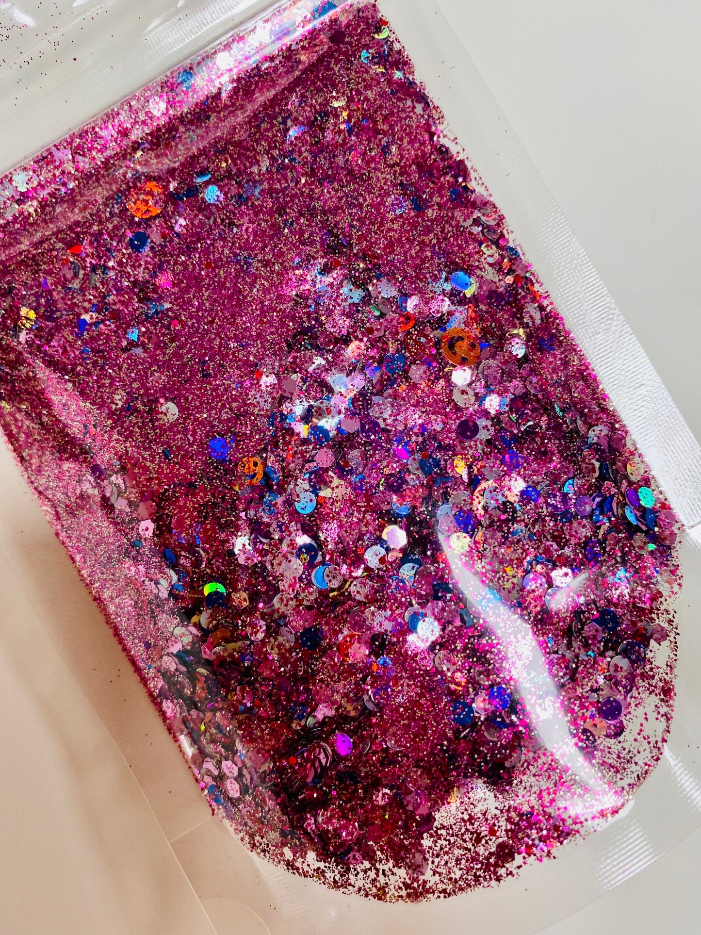 Happy Pink - Holographic Chunky Glitter Mix - PLEASE READ DESCRIPTION! image 1