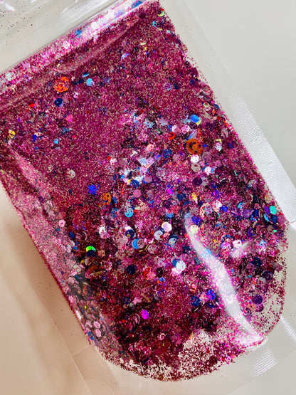 Happy Pink - Holographic Chunky Glitter Mix - PLEASE READ DESCRIPTION! image 1