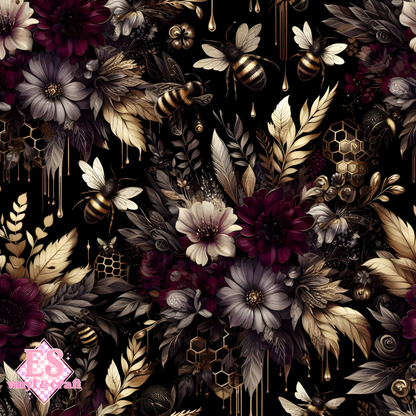 Nocturnal Honey Garden Collection - Section 1 - 12" x 12" Sheet image 5