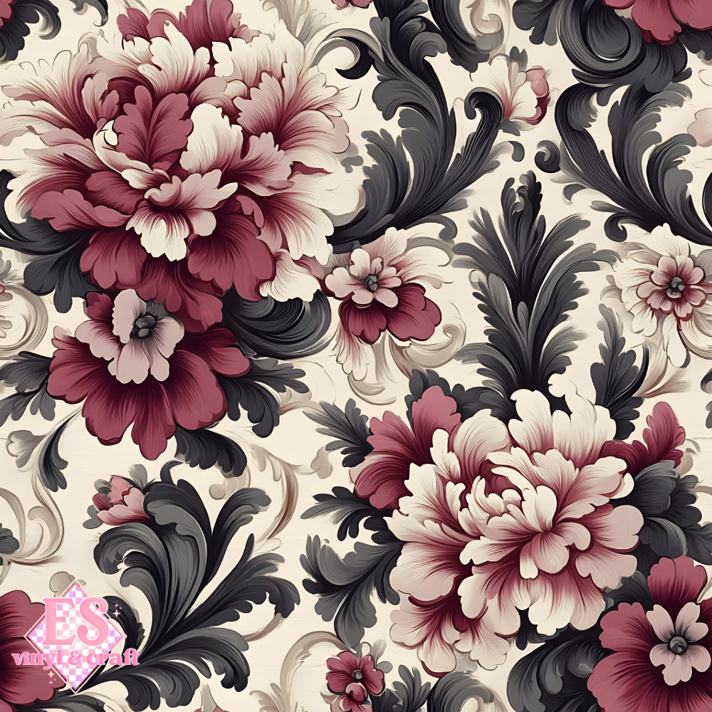 Velvet Baroque Collection LARGE Print - Section 2 - 12" x 12" Sheet image 1