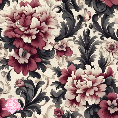 Velvet Baroque Collection LARGE Print - Section 2 - 12" x 12" Sheet image 1