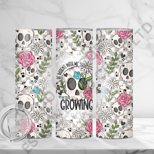 Growing Skellie - Full 20oz Tumbler Sublimation Ready Print image 0