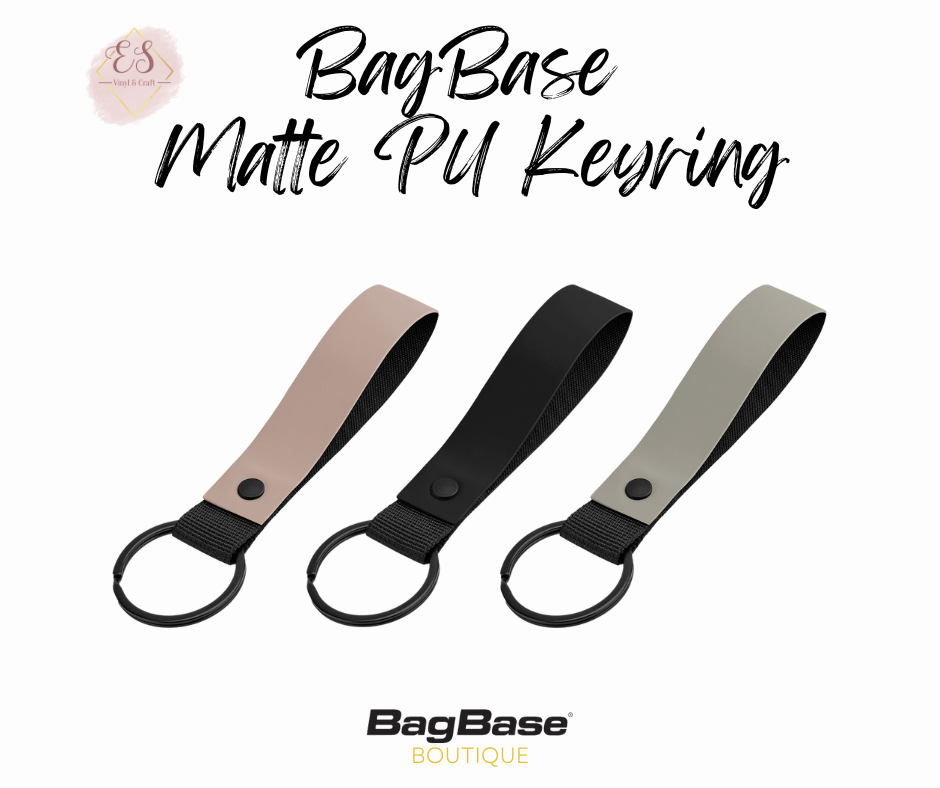 BagBase Matte PU Keyring image 0