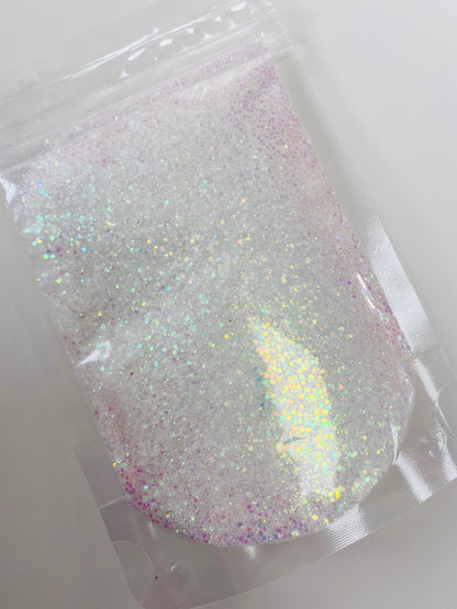 Pink Surprise White to Pink - UV Medium Glitter Mix image 2