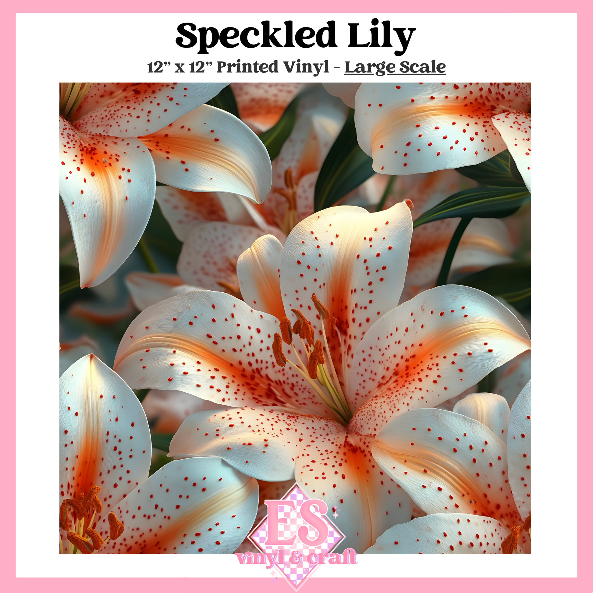 Speckled Lily - Small or Large Scale Options - 12" x 12" Sheet image 2