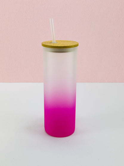 25oz Frosted Ombre Sublimation Glass image 7
