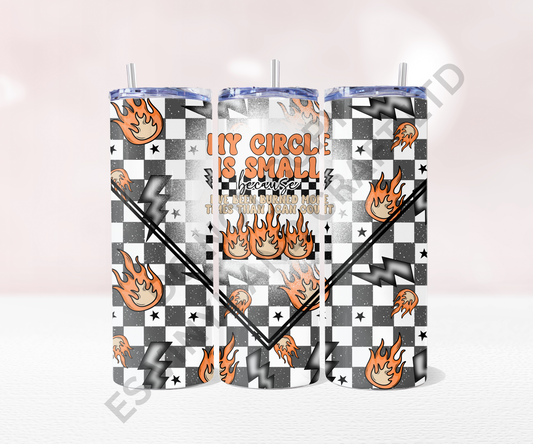 Circle Small - Full 20oz Tumbler Sublimation Ready To Print image 0