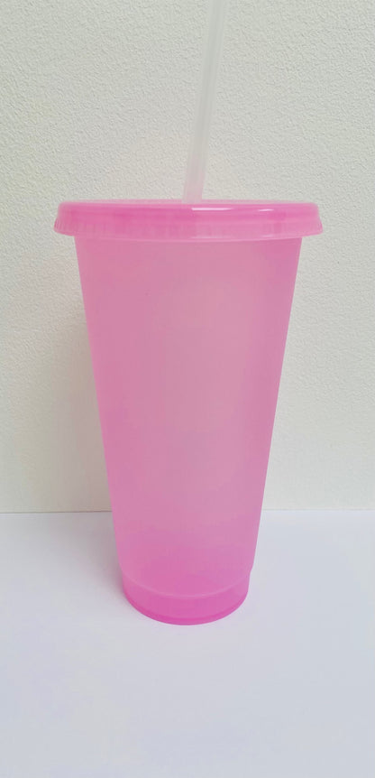Glow in the Dark Cold Cup Pink to Blue image 1