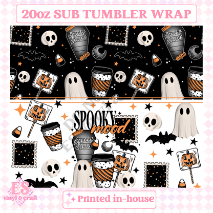 Spooky Mood - Full 20oz Tumbler Sublimation Print image 1