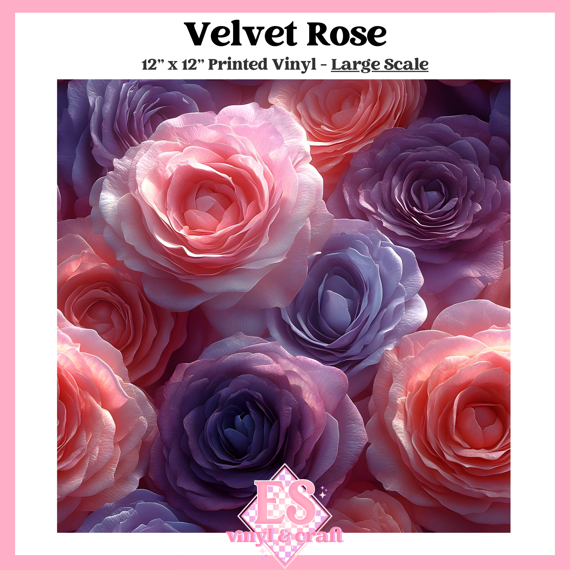 Velvet Rose - Small or Large Scale Options - 12" x 12" Sheet image 2
