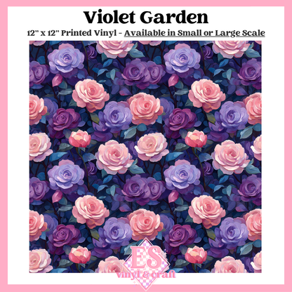 Violet Garden - Small or Large Scale Options - 12" x 12" Sheet image 0
