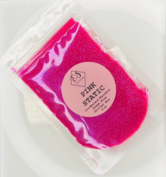 Pink Static - Iridescent/Rainbow Dream Fine Glitter Collection image 0