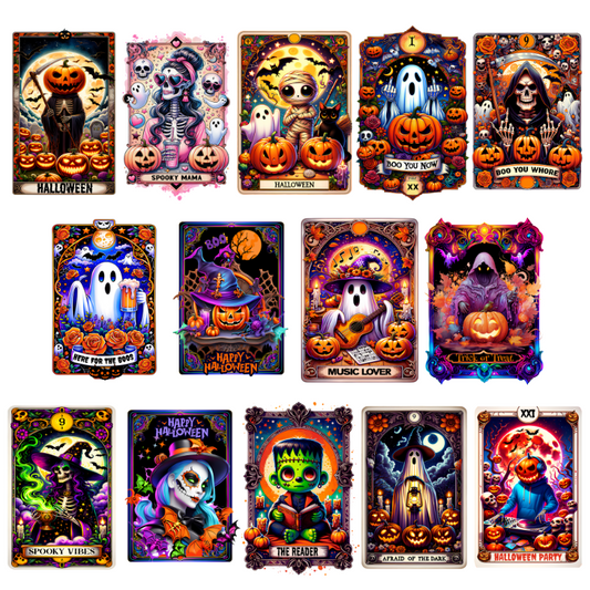 Halloween Tarot Card Decals - White Glossy Section 3 image 0