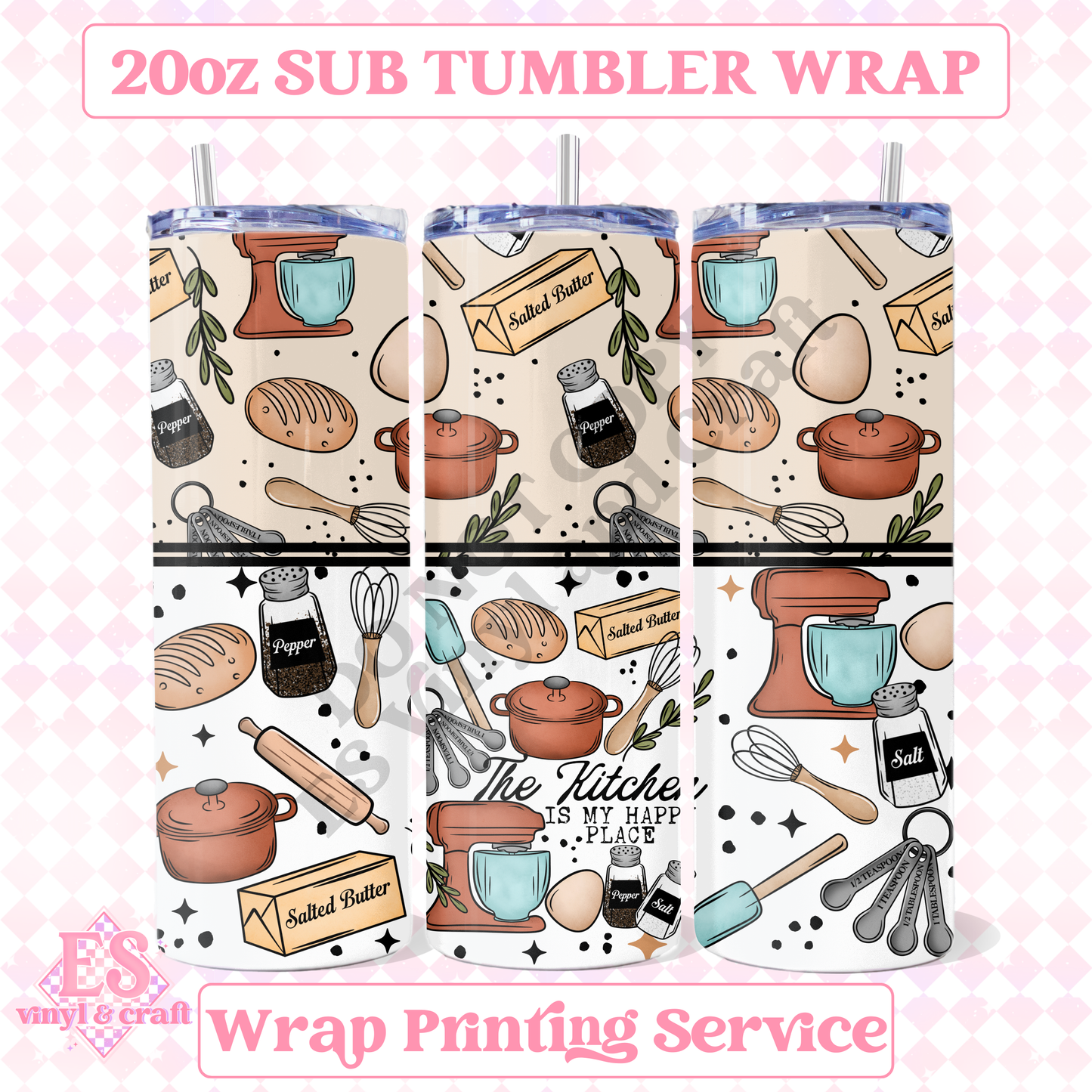 The Kitchen - Full 20oz Tumbler Sublimation Print image 0