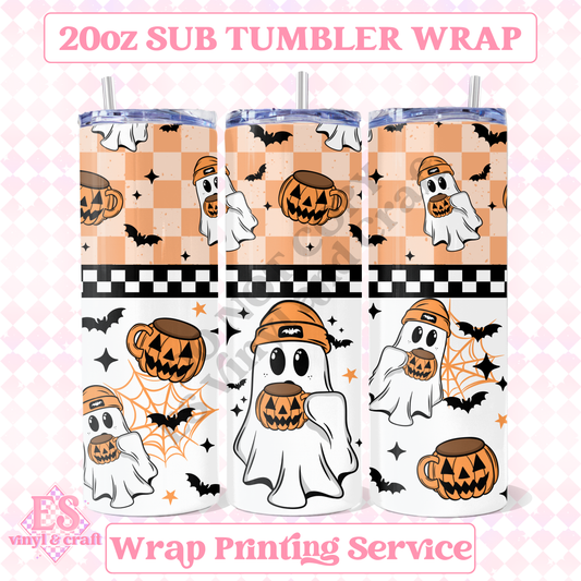 Pumpkin Mug - Full 20oz Tumbler Sublimation Print image 0