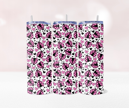 Pink Ladybird Seamless - Pre Printed Sublimation 11oz or 20oz Wrap image 2