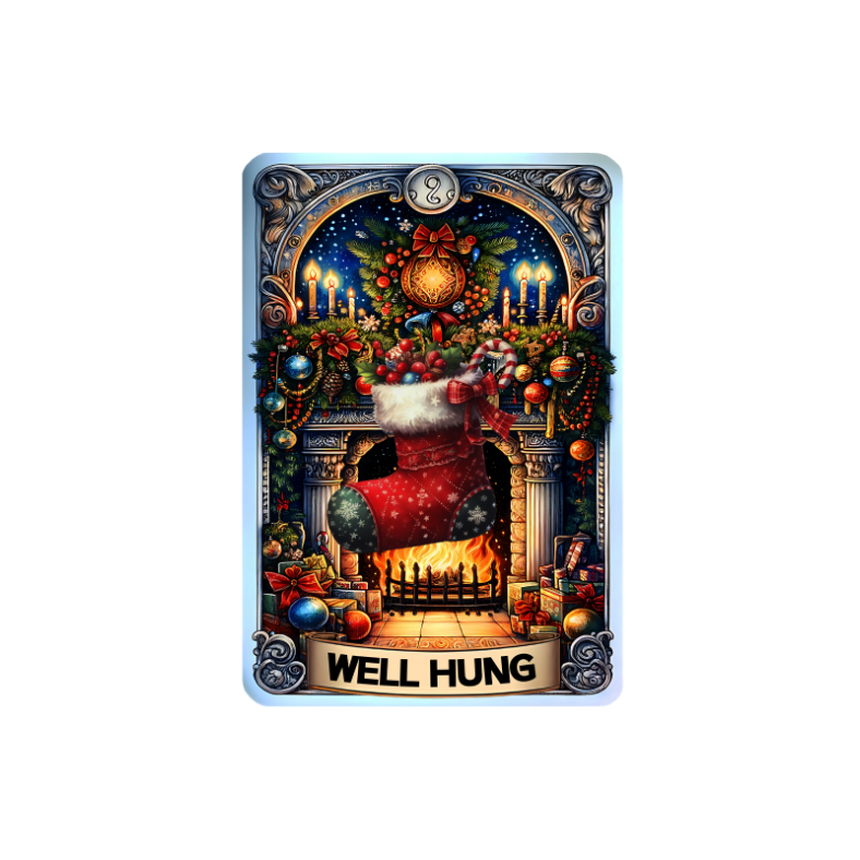 Christmas Tarot Card Decals - Glossy White Self Adhesive Vinyl image 7