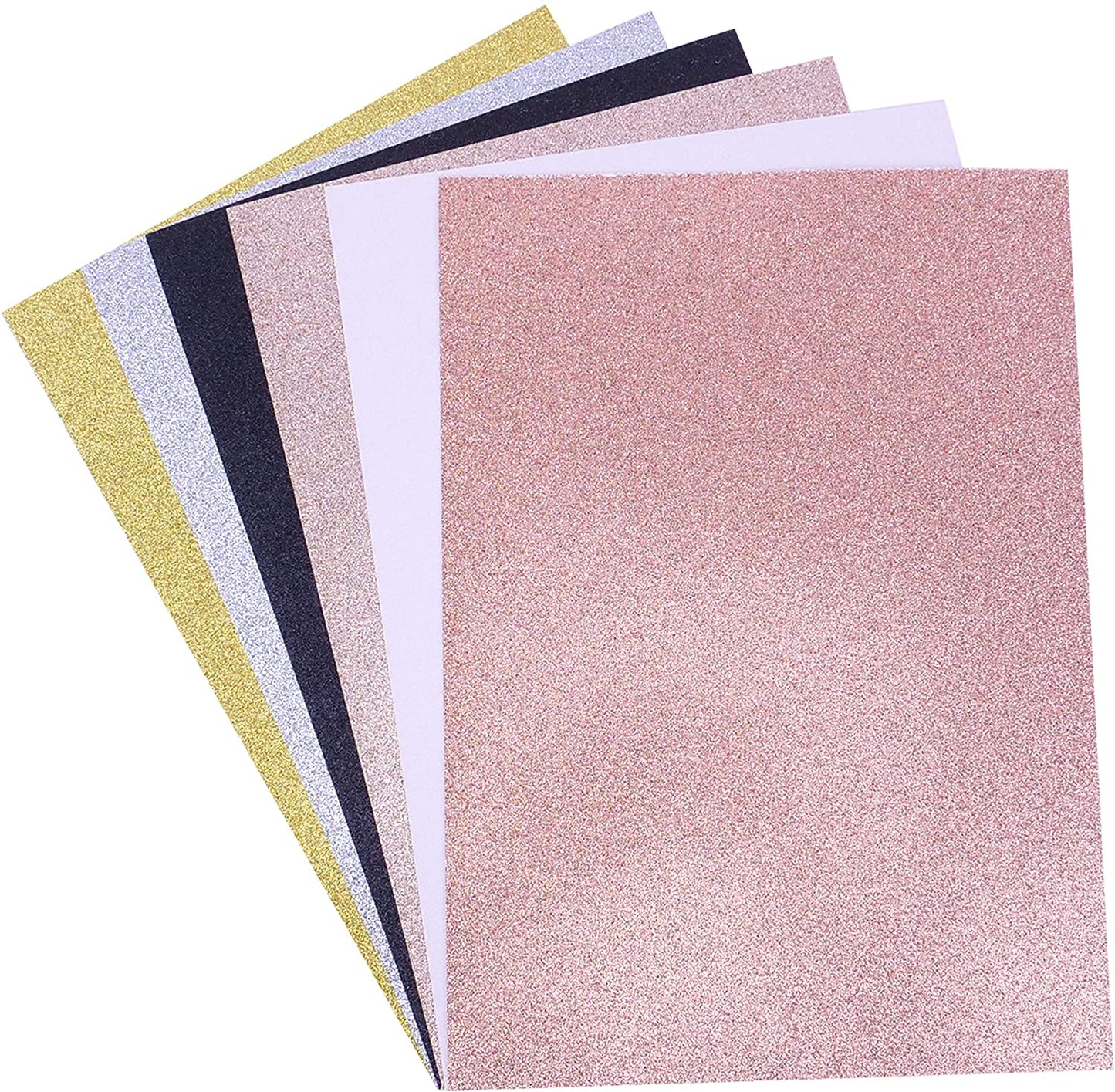 Dovecraft Glitter Card A4 Pad - Metallic 24 Sheets 300gsm image 1