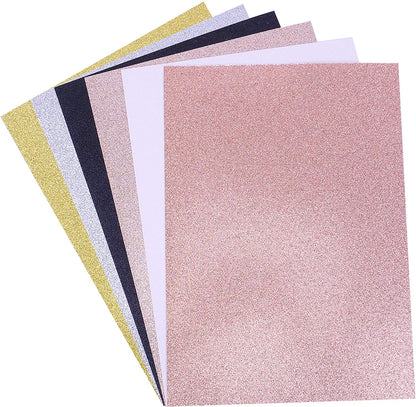 Dovecraft Glitter Card A4 Pad - Metallic 24 Sheets 300gsm image 1