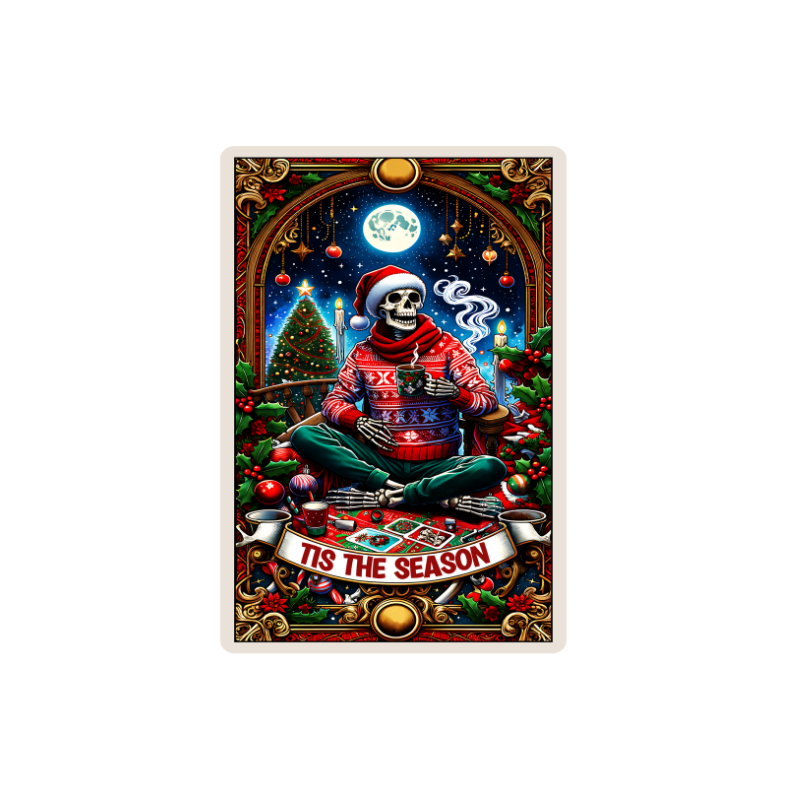 Christmas Tarot Card Decals - Glossy White Self Adhesive Vinyl image 12