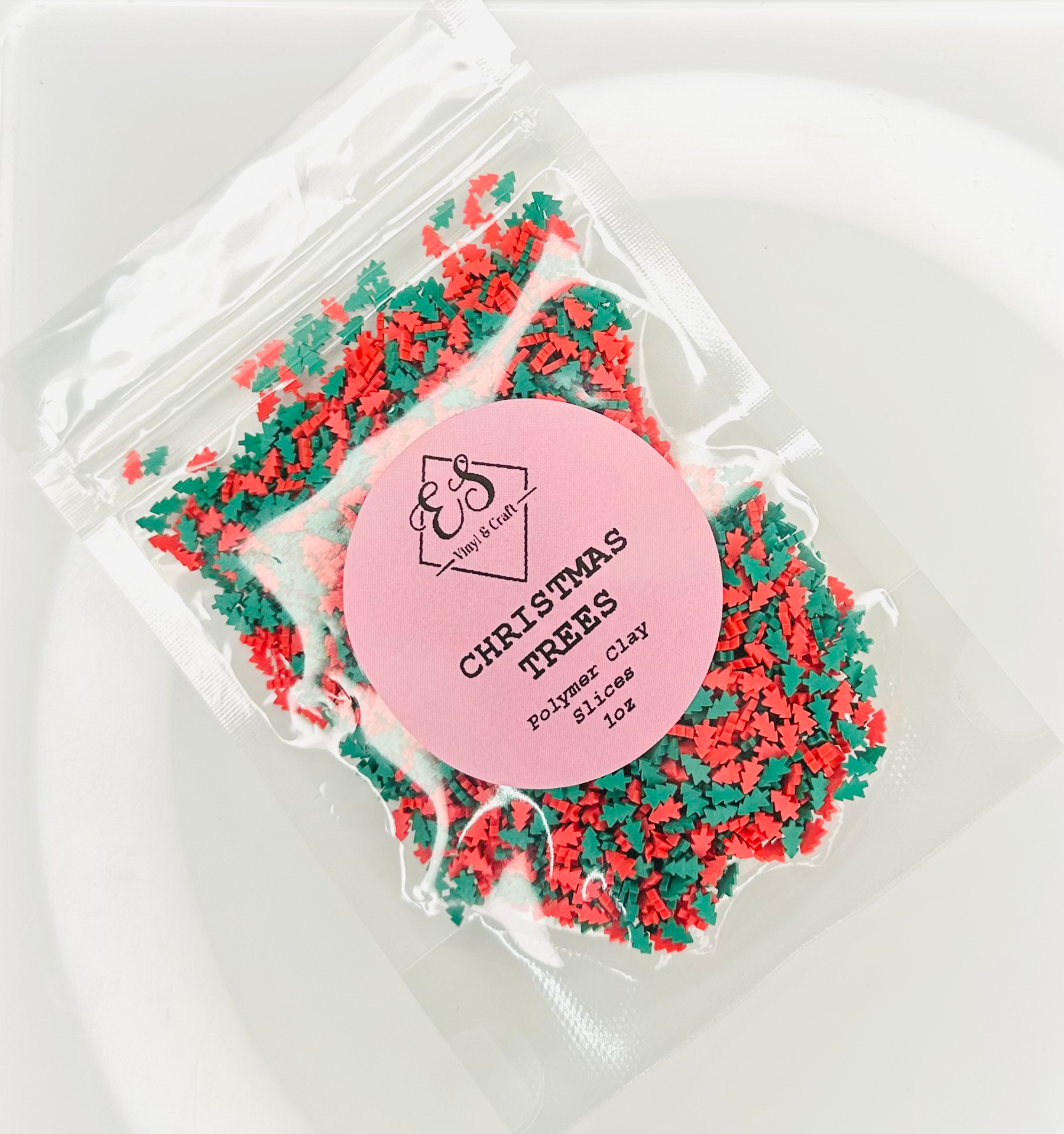 Christmas Trees - Polymer Clay Slices image 0