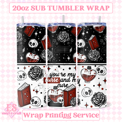 Curse and Cure - Full 20oz Tumbler Sublimation Print image 0