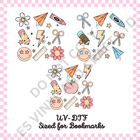 Teacher UVDTF Decal sized for Bookmarks image 0