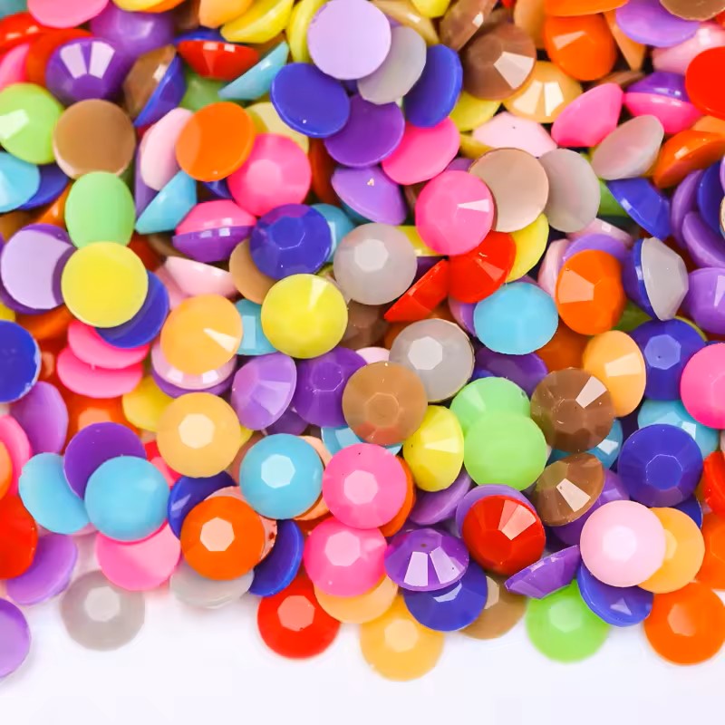 Rainbow - Jelly Solid Rhinestones (3mm, 4mm & 5mm) image 0